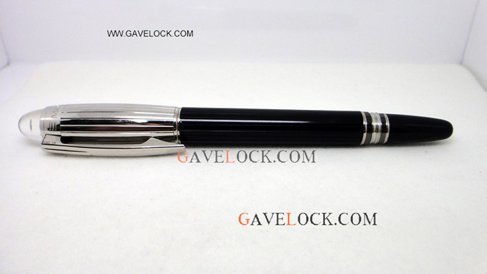 Black Vertical Stripes Mont Blanc Starwalker Rollerball Pen Best Mont blanc Starwalker Pen Fake